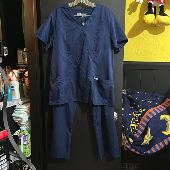 Greys Anatomy Scrub Set sz XL - Picture 3 of 4